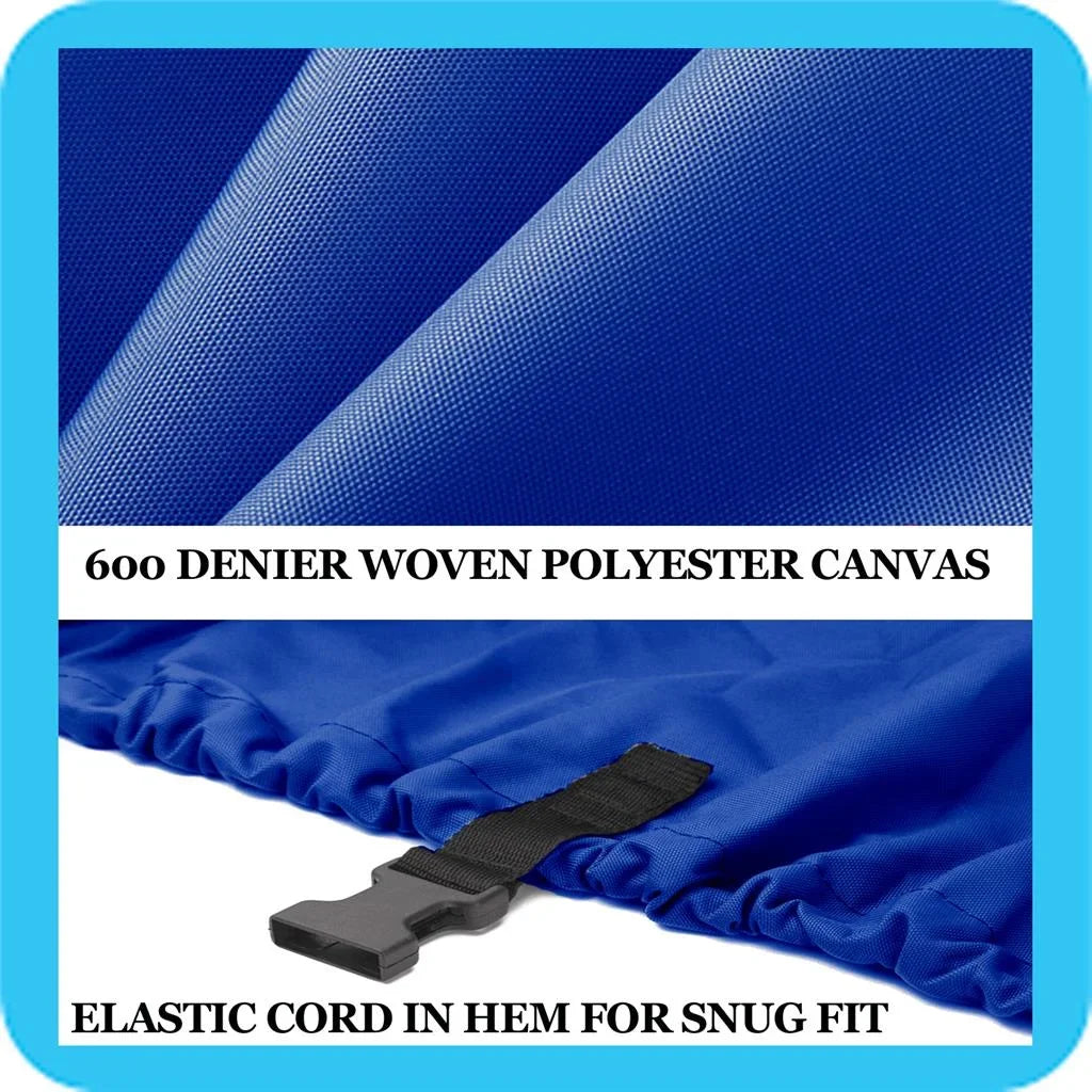 COVERED BOAT BLUE, QUALITY GREAT COVER SEAHAWK 2013-2015 NORTH 18'6" O/B AS Compatible I/O for RIVER