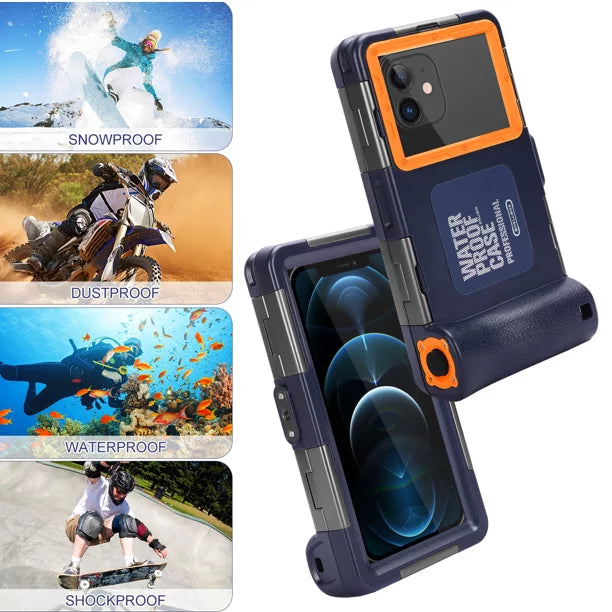 Waterproof UrbanX Video LCD Phones Plus F3 Underwater Swimming And Case Snorkeling Inch Surfing for Oppo to Professional all with Lanyard Protective Photo 6.9 [15m/50ft] Housing Diving Up
