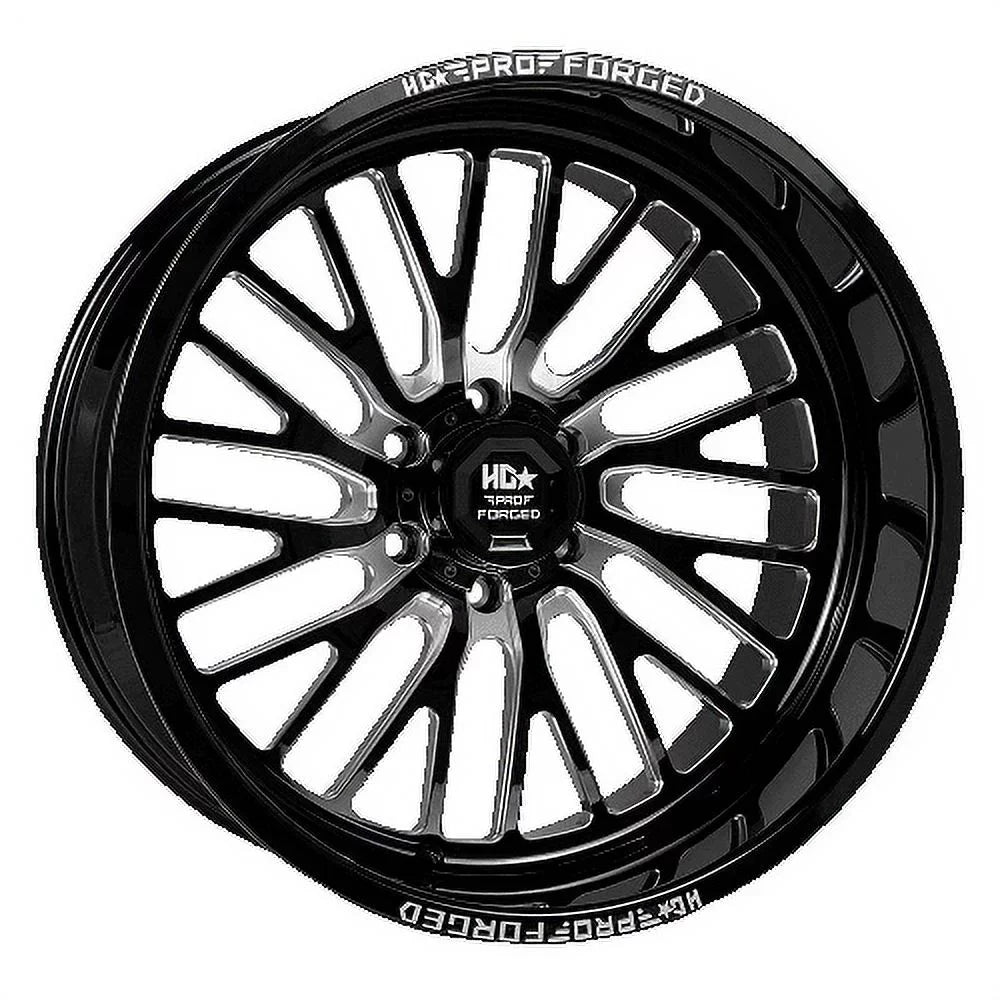 Milled Gloss 7 HD PRO Black -44ET 22X12 FORGED 6X139.7 122.1CB LHD SENTRY Wheel LUXXX