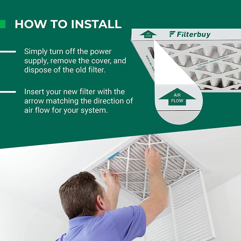 Filterbuy Pleated 11 Air Filters MERV 24x30x1 HVAC (3-Pack) AC Furnace