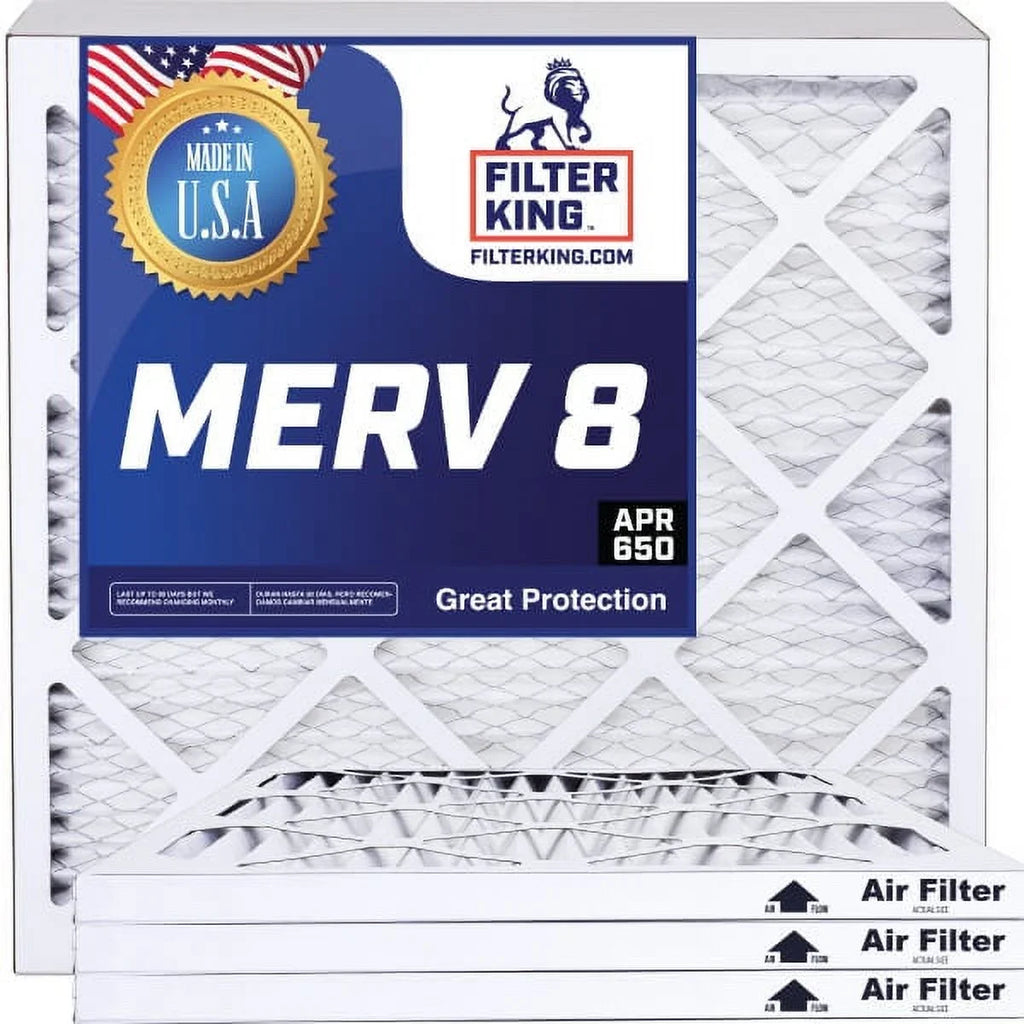 | Actual | 8 4-PACK Filter MERV MADE x | 36 Pleated USA Air A/C IN Filter .75" x 8 Size: King HVAC Filters | Furnace 8x36x1