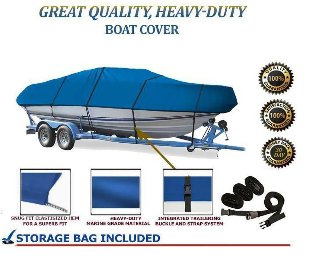 QUALITY 1993-1994 195 SUNDOWNER BLUE, BOAT O/B for FOUR GREAT WINNS CUDDY COVER Compatible