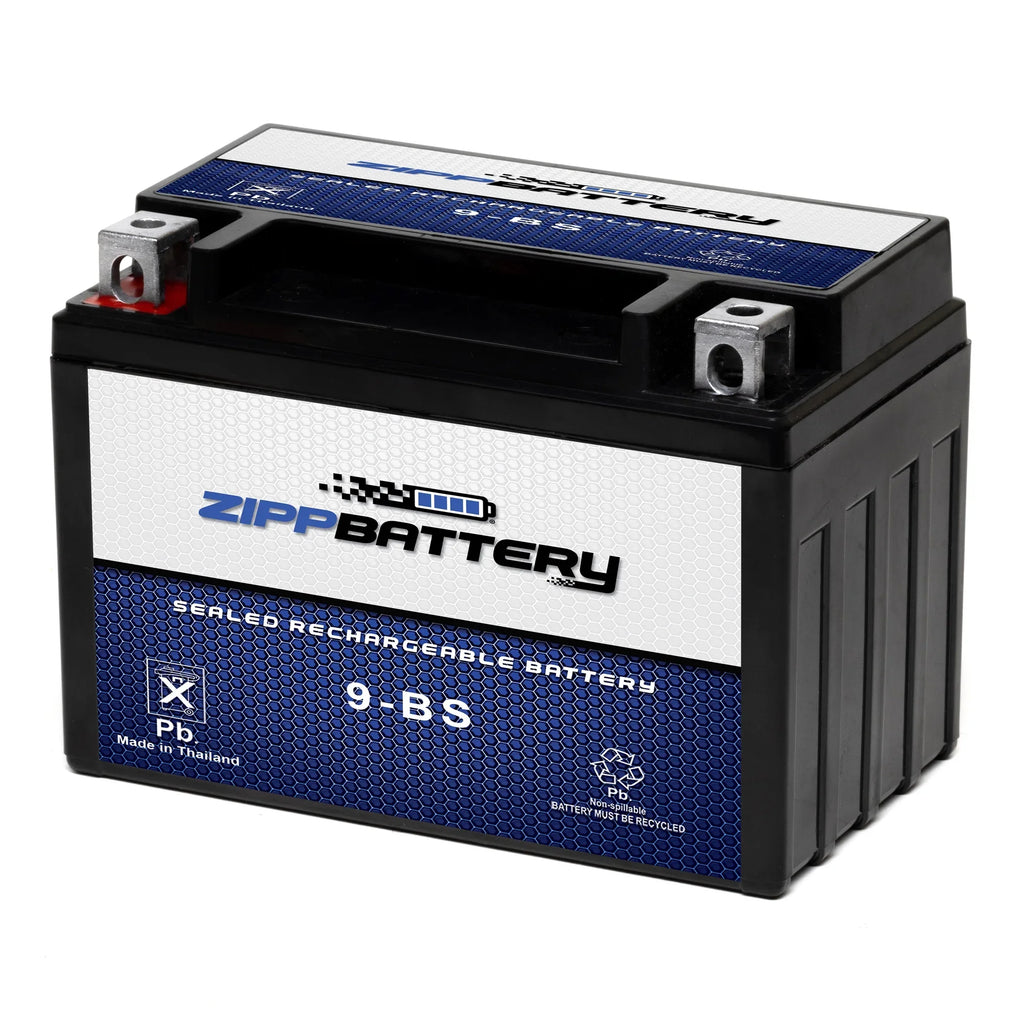 12 Volt,8 Battery for (9-BS CCA) YTX9-BS S Rf600r 120 Motorcycle Ah, 1996 Battery Suzuki 600cc Zipp