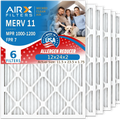 CLEAN Conditioner & Filter 1000, 11 FILTERS USA by 12x24x2 7 6 MPR AIR. HVAC Furnace Filter Comparable Electrostatic WICKED AIRX Air Premium to Pack 1200 MPR 12x24x2 Made MERV Air Pleated FPR Filters