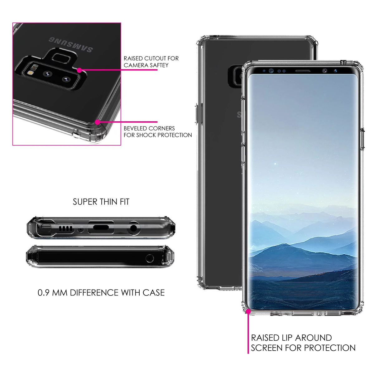 Hybrid for Screen - Shockproof Tempered Bumper, Note DistinctInk 9:29 Back, TPU - Case Faith, Will Because Acrylic - Samsung Your Happen It Clear Matthew of Galaxy Glass Protector 9