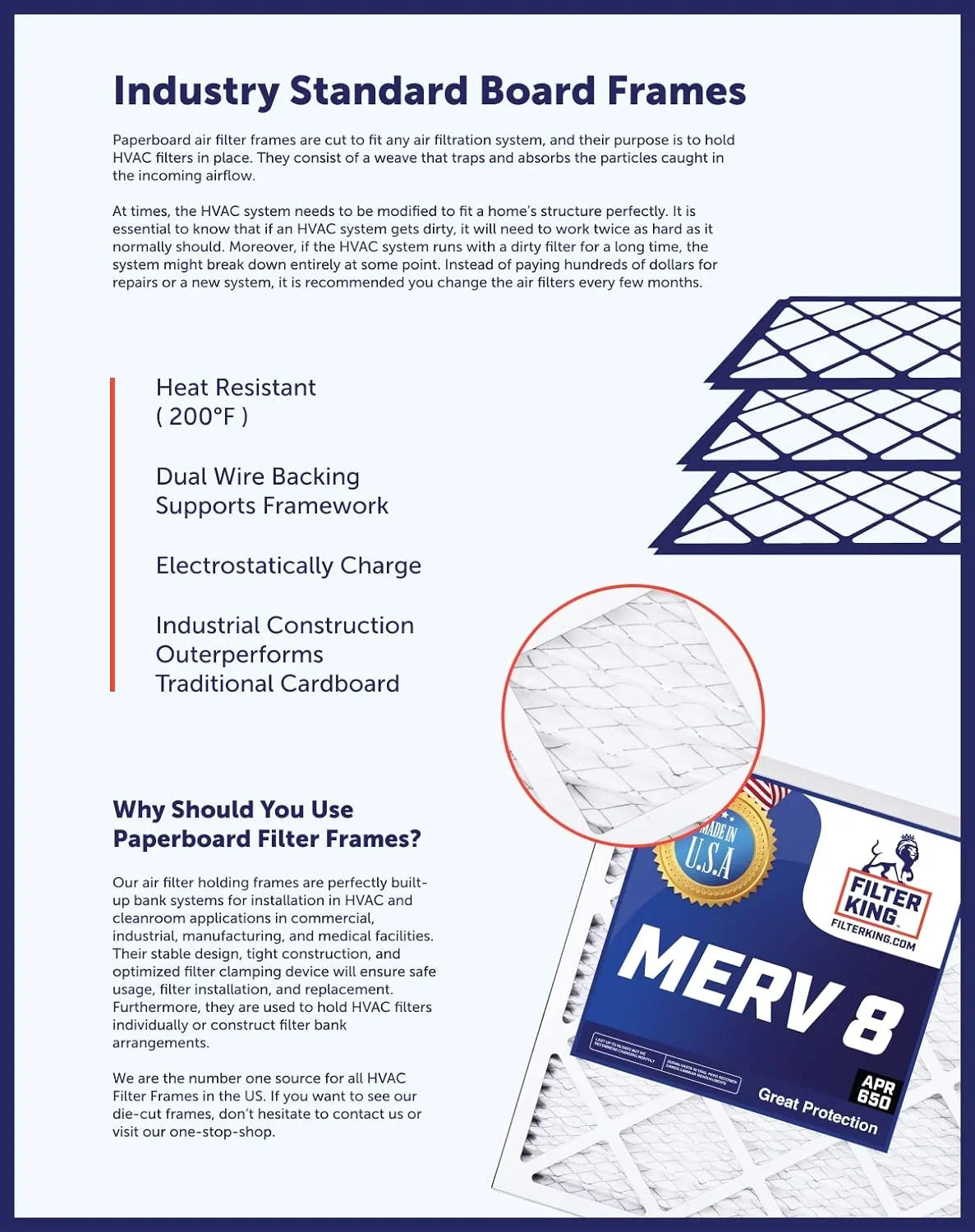 HVAC 16.5x12.5x1 IN Actual Pleated | A/C Filter x Air Filter King | x Size: MADE MERV 4-PACK .75" | | Furnace 16.5 8 Filters 12.5 USA