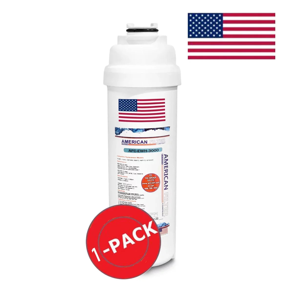 in U.S.A. Water # HACG8BLPV-NF Model 1 AFC-EWH-3000 WaterSentry® , , - with Brand AFC Filters Fountain - Made Filter Compatible ,