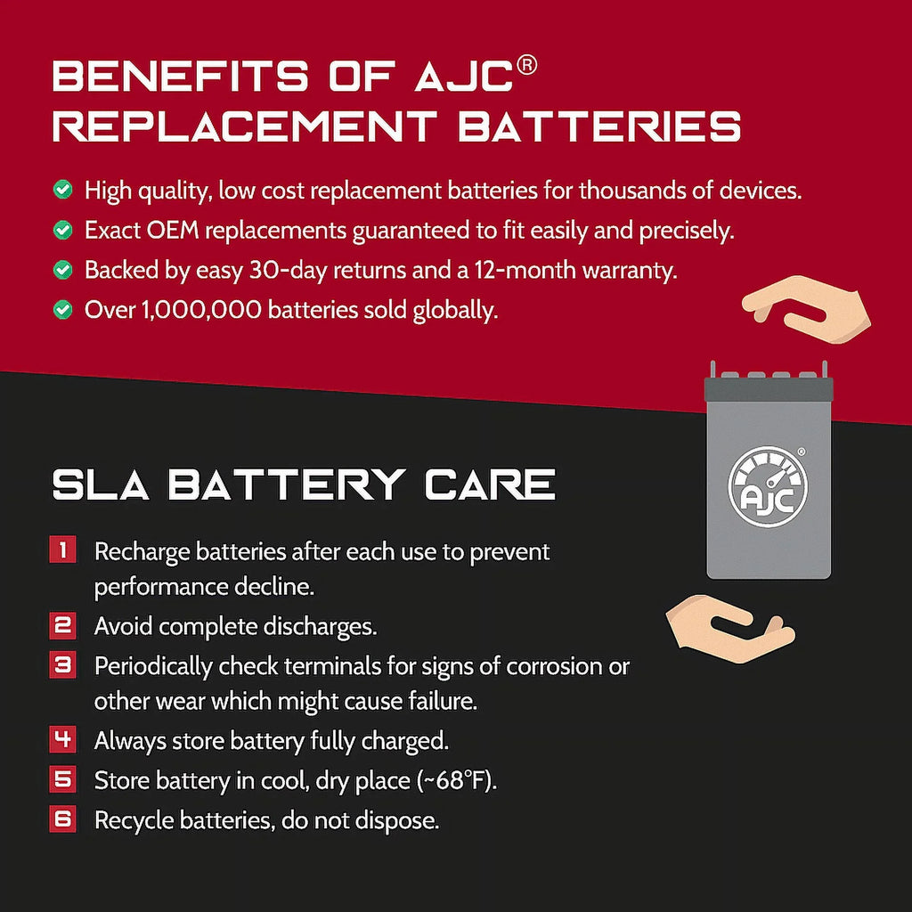 Battery Personal 800CC Polaris Replacement Battery (2002-2004) Virage Watercraft 800 with I Compatible AJC