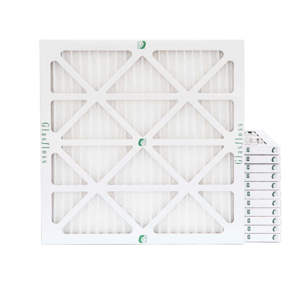 Pack 24x24x1 Pleated x 12 Air 23-3/8 Glasfloss. 23-3/8 x 10 Size: Filters of Actual by MERV 7/8