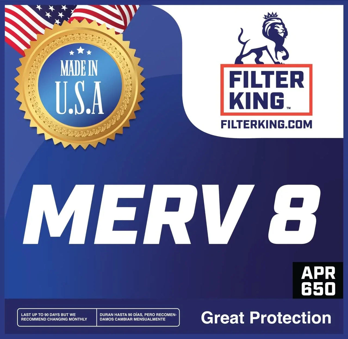 x 28.5x63.5x1 Pleated Filter 28.5 | 63.5 | Filters x King IN Air MERV USA Actual HVAC Furnace Size: | | MADE A/C Filter 8 .75" 4-PACK