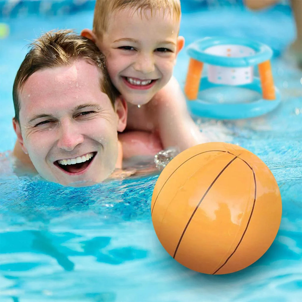 Basketball Adults, for Inflatable Blue with Family Net Fun Swimming Outdoor Pool 2 Court Basketball Ball, Marigold & Hoops Volleyball Volleyball Kids, | Game Light