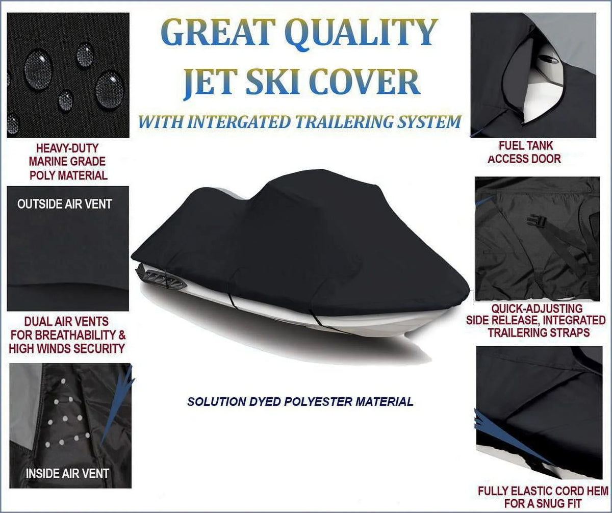 Base 2009 Runner FX JET for Compatible Cover Wave 2006 2007 BLACK PWC 600D SKI Yamaha 2010 2008